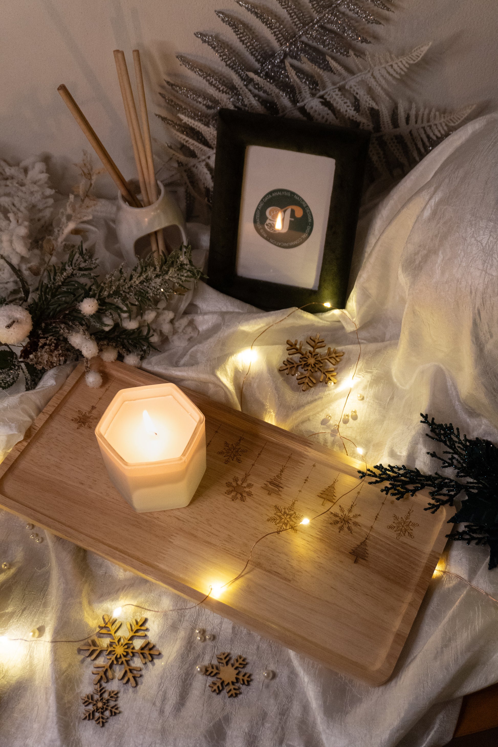 Centrotavola in legno Winter - GF Design